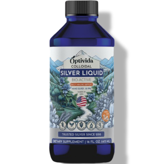 Nano Silver Liquid | 10 PPM | 16 oz | Immune + Multi-Use Defense [NEW DESIGN]