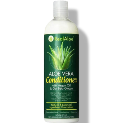 Aloe Vera Conditioner | Argan + Oat Beta Glucan + Lupine | 16 fl oz