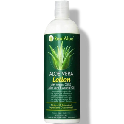 Aloe Vera Body Lotion | Argan + Jojoba + Calendula | 16 fl oz
