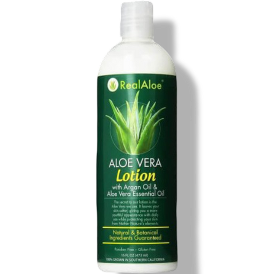 Aloe Vera Body Lotion | Argan + Jojoba + Calendula | 16 fl oz