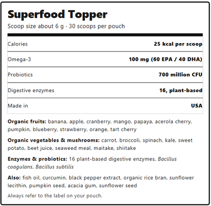 Dazywood Superfood Topper for dogs