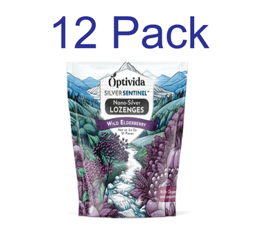 Nano Silver Lozenges | Wild Elderberry + Mint | 27ct | Throat + Immune
