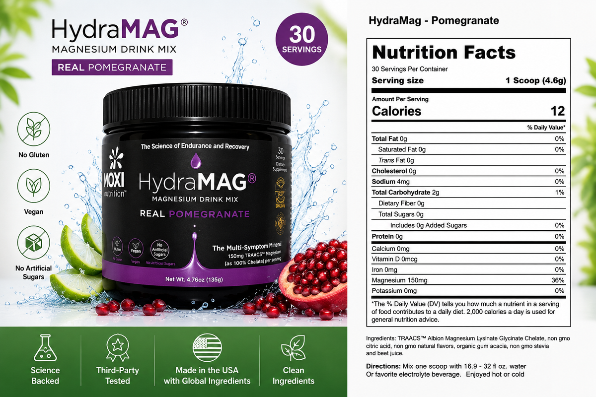 HydraMag Nutrition Facts label