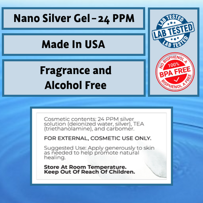 Nano Silver Topical Gel  4 Ounce Tubes | 12 Tubes