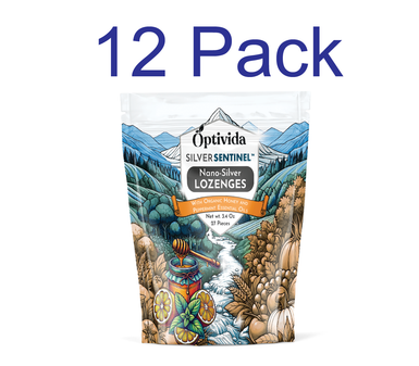 Nano Silver Lozenges Honey & Peppermint | 12 pack