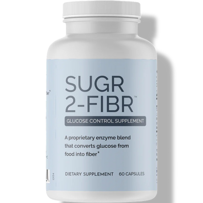 SugR-2-FibR™ | Patented Enzyme Technology for Blood Sugar + Gut Health | 60 Capsules