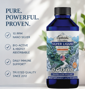 Nano Silver Liquid | 10 PPM | 16 oz | Immune + Multi-Use Defense [NEW DESIGN]