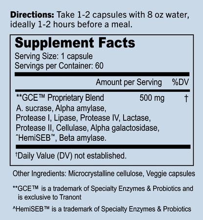 SugR-2-FibR™ | Patented Enzyme Technology for Blood Sugar + Gut Health | 60 Capsules