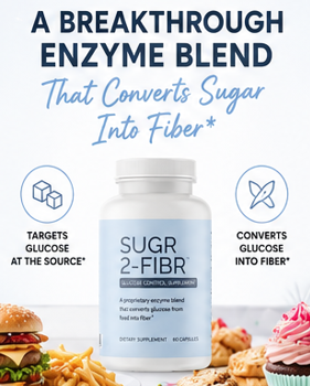 SugR-2-FibR™ | Patented Enzyme Technology for Blood Sugar + Gut Health | 60 Capsules