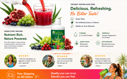Aloe Vera Super Juice 32 Ounce Bottle | 2 Pack