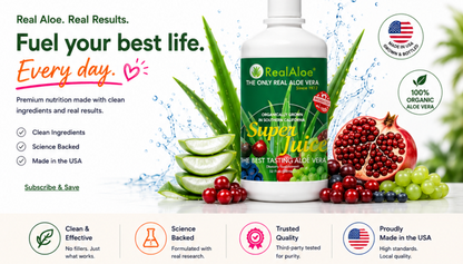Aloe Vera Super Juice 32 Ounce Bottle | 2 Pack