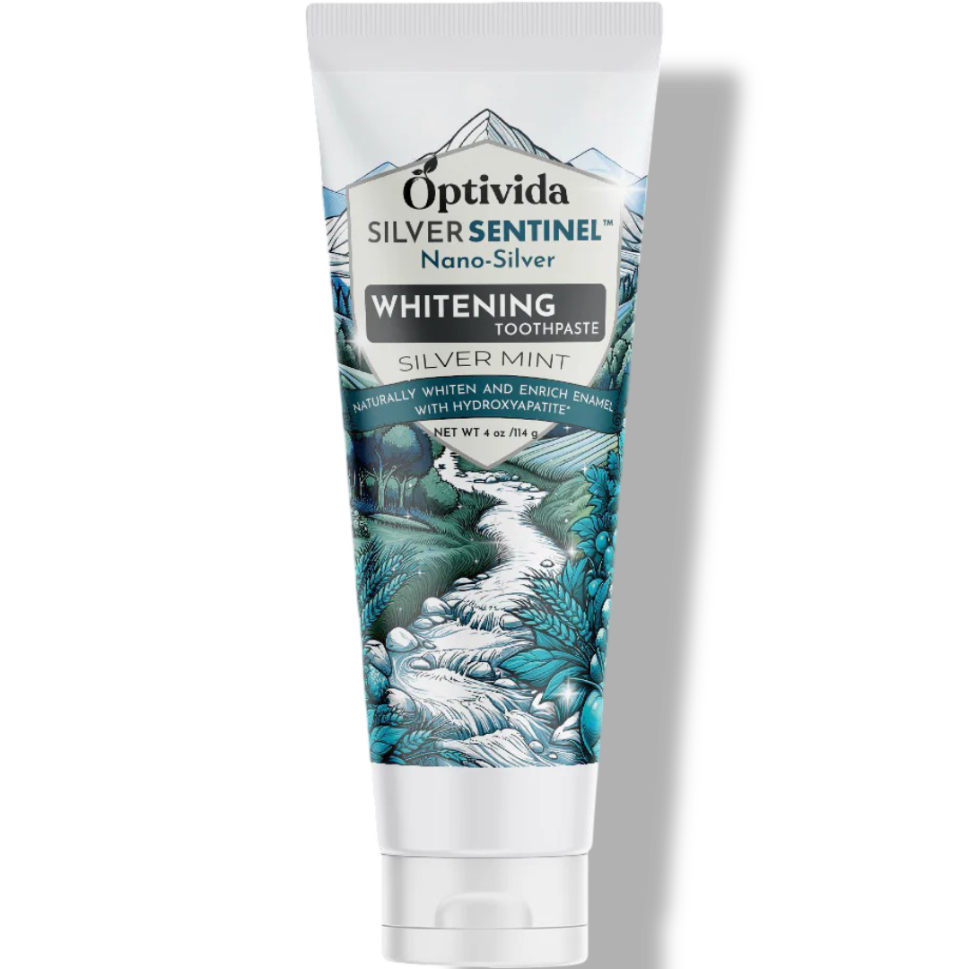 Nano Silver Whitening Toothpaste | Hydroxyapatite | Fluoride-Free | 4oz