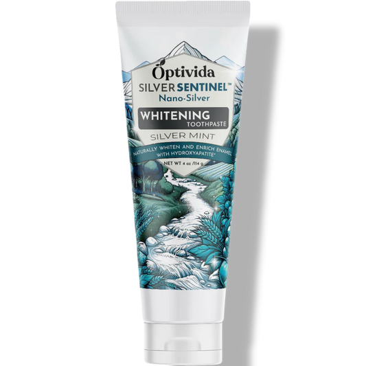 Nano Silver Whitening Toothpaste | Hydroxyapatite | Fluoride-Free | 4oz