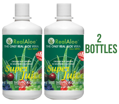 Aloe Vera Super Juice 32 Ounce Bottle | 2 Pack