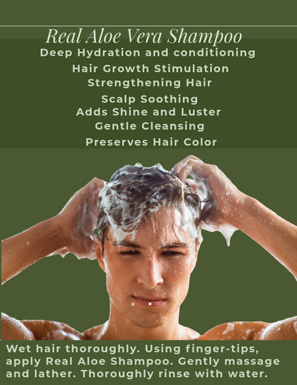 Aloe Vera Shampoo | Sulfate-Free | Argan + Oat Beta Glucan | 16 fl oz