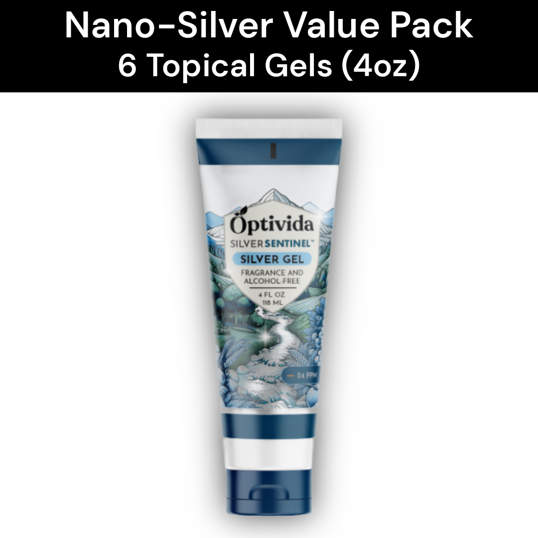 Nano Silver Topicial Gel 4 Ounce Tubes | 6 Tubes
