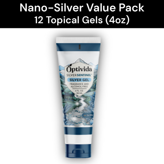 Optivida Nano Silver Topical Gel 4 oz | 12 Tubes