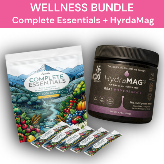 Optivida Complete Essentials +  HydraMag Drink Mix Bundle
