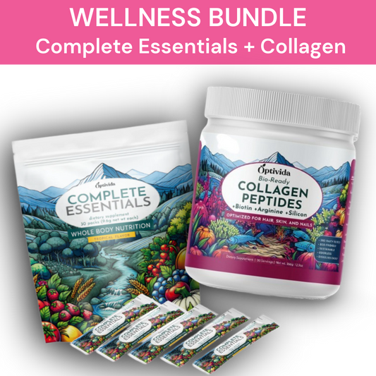 Complete Essentials Multivitamin Mix + Marine Collagen Peptides with Lustriva