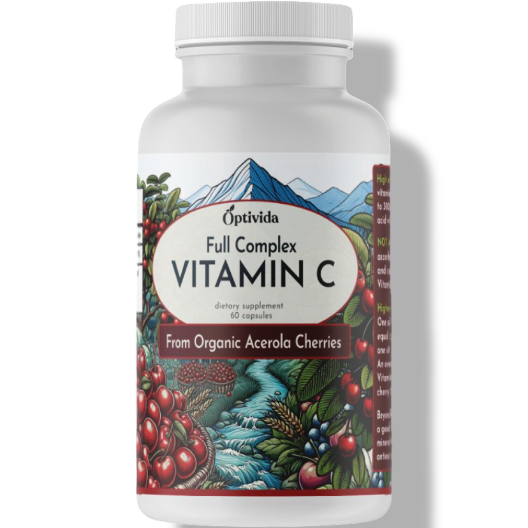 Organic Vitamin C | Whole-Food Acerola Cherry | Immune + Skin + Energy