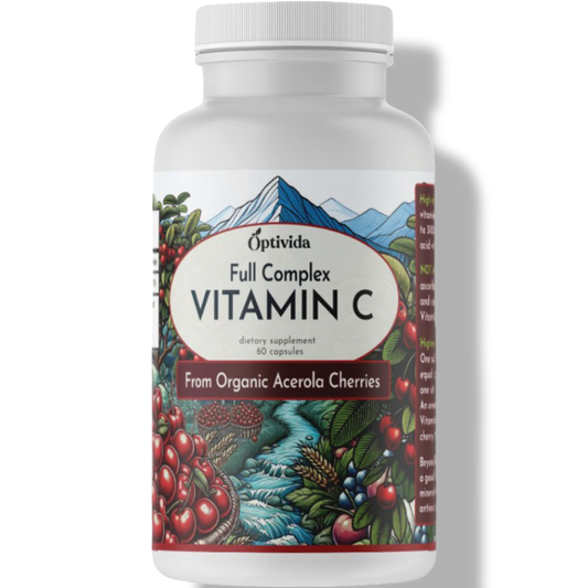 Organic Vitamin C | Whole-Food Acerola Cherry | Immune + Skin + Energy